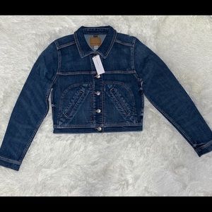 NWT American eagle cropped jean jacket size S